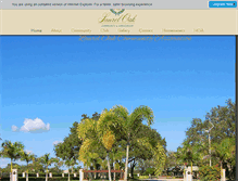 Tablet Screenshot of laureloakhoa.com